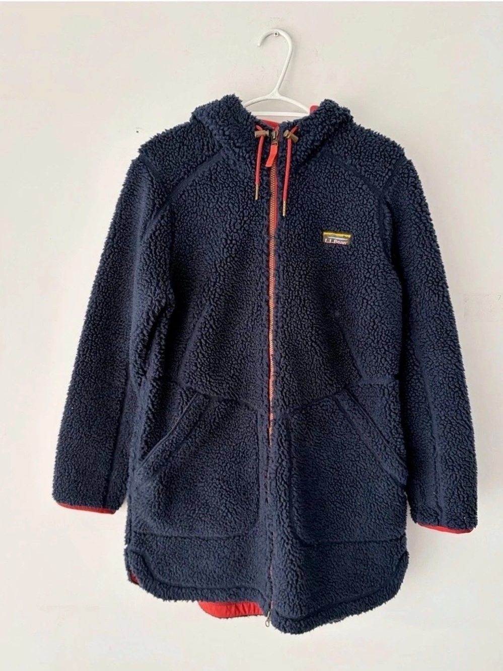 L.L. Bean Women's Mountain Pile Fleece Coat Jacket Size M
